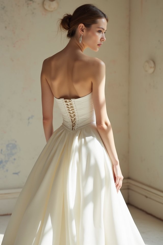 chic minimalist wedding corset