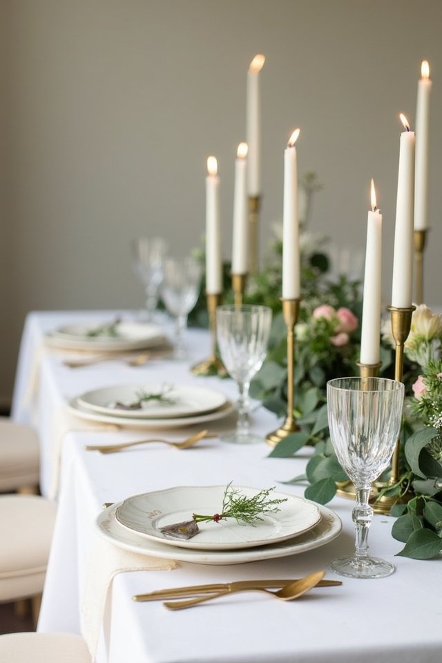 chic minimalist wedding decor