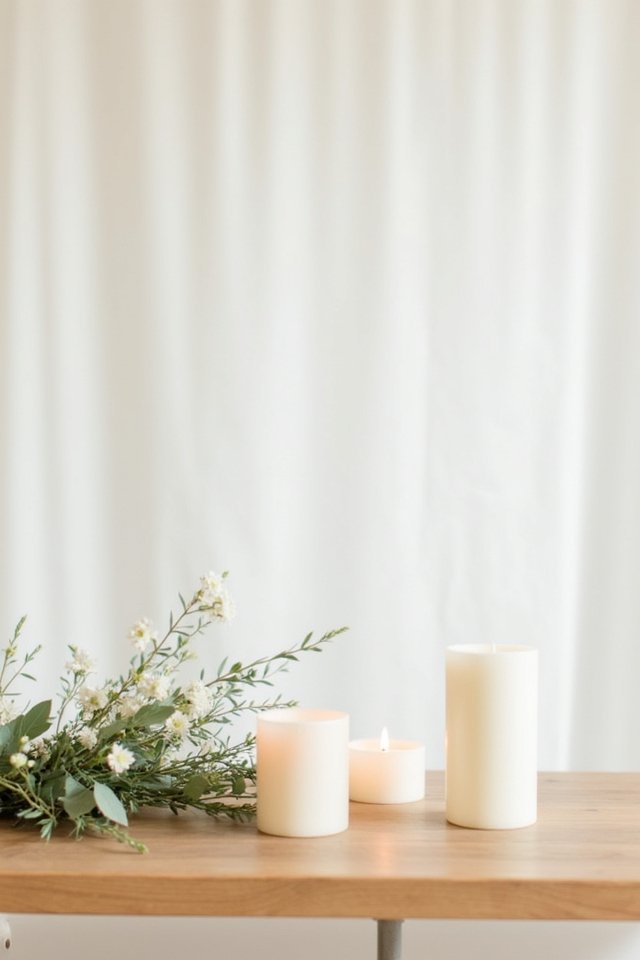 chic minimalist wedding decor