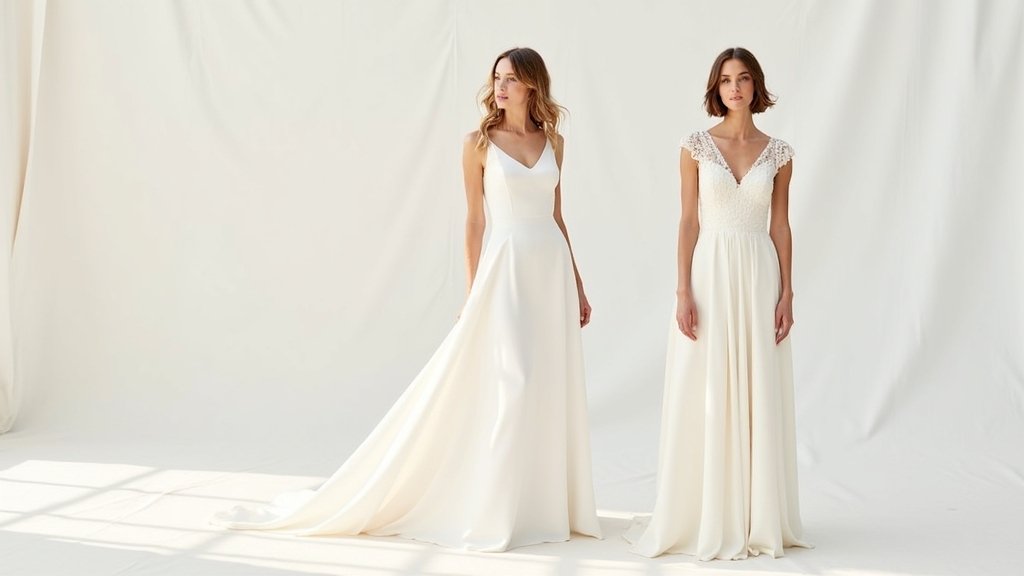 chic minimalist wedding dresses