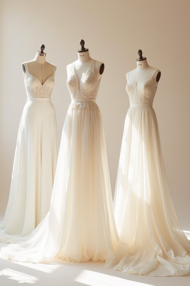 chic modern tea length elegance