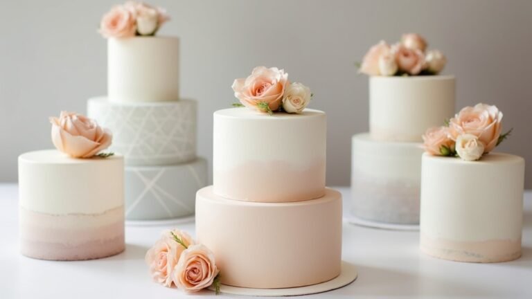 chic modern wedding cakes
