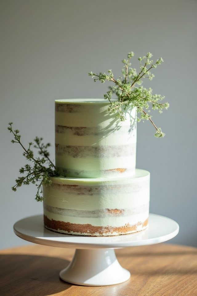 chic naked cake elegance