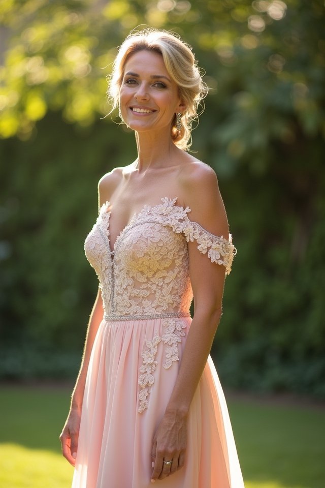 chic off shoulder gown essentials