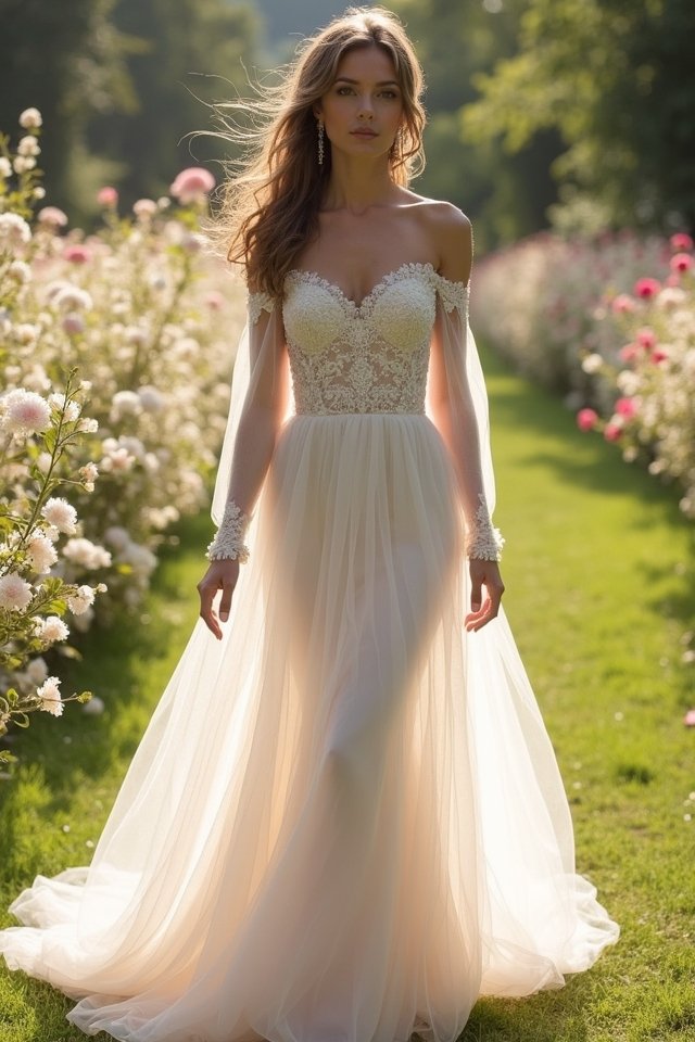 chic off shoulder mermaid dress