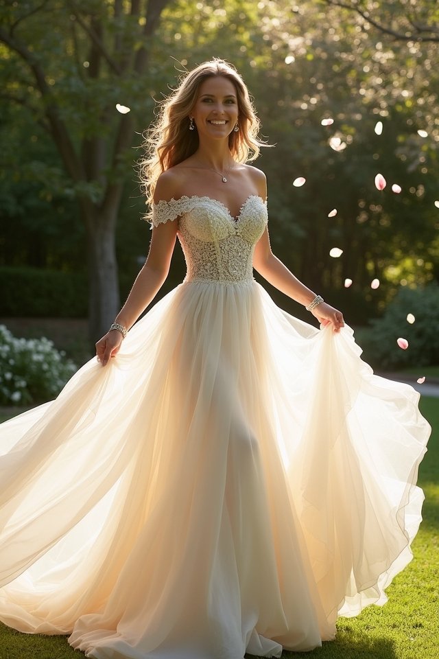 chic off the shoulder elegance