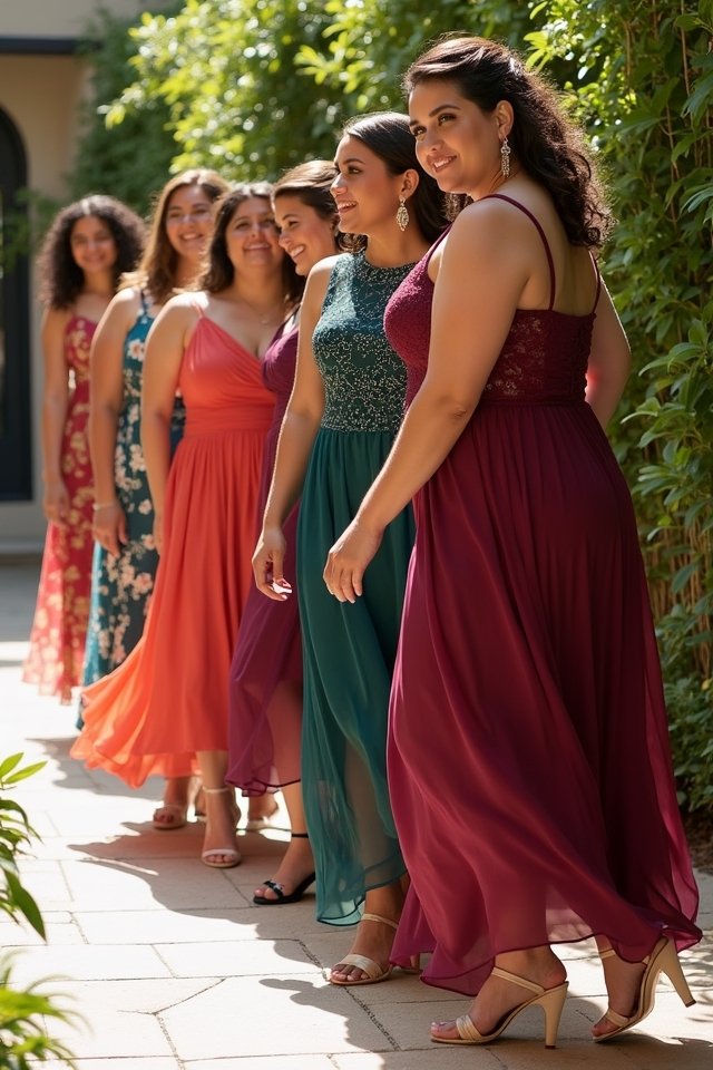 chic plus size wedding midi