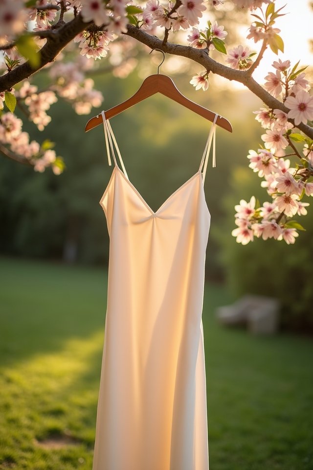 chic satin slip dress
