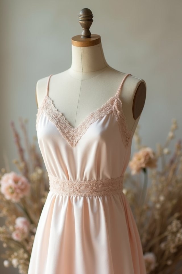 chic satin slip elegance