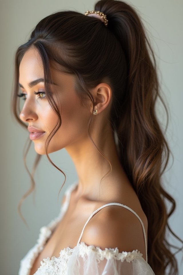 chic sleek high ponytail