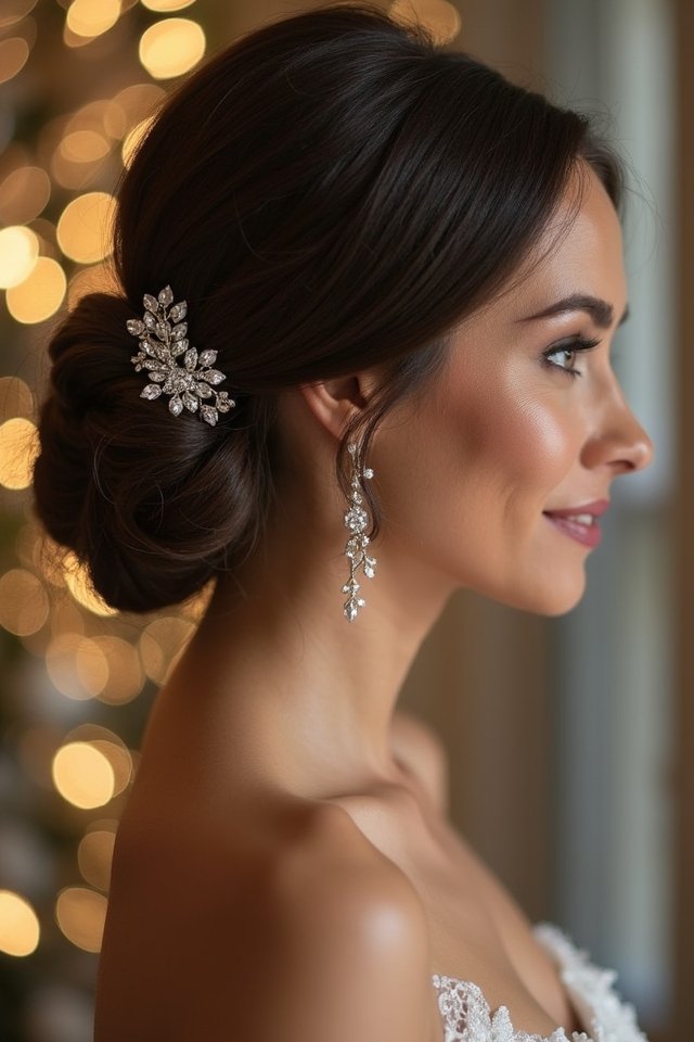 chic sleek low ponytail