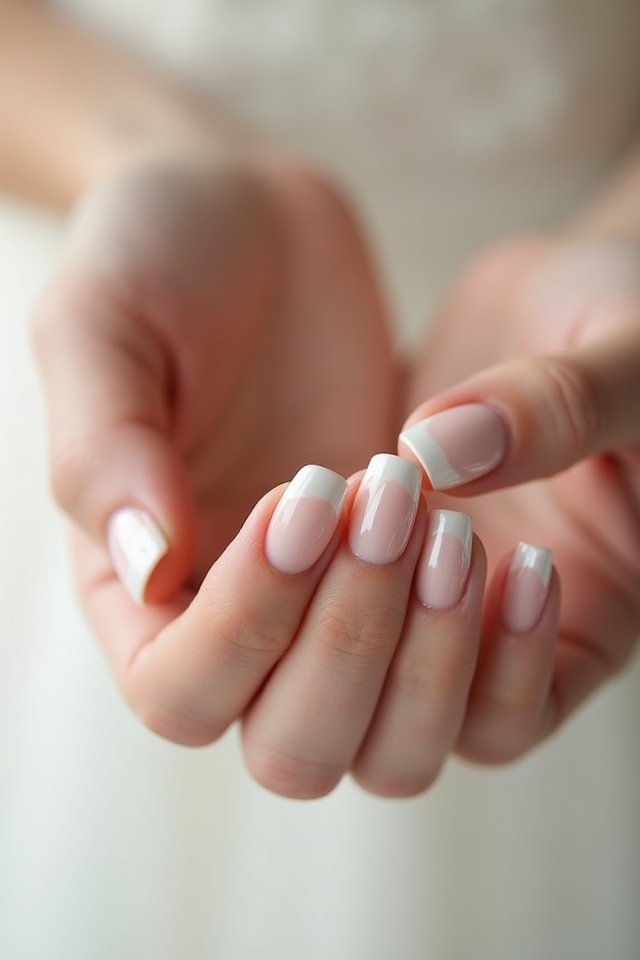 chic subtle pearl ombre