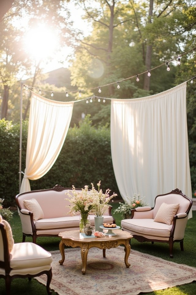 chic vintage lounge decor