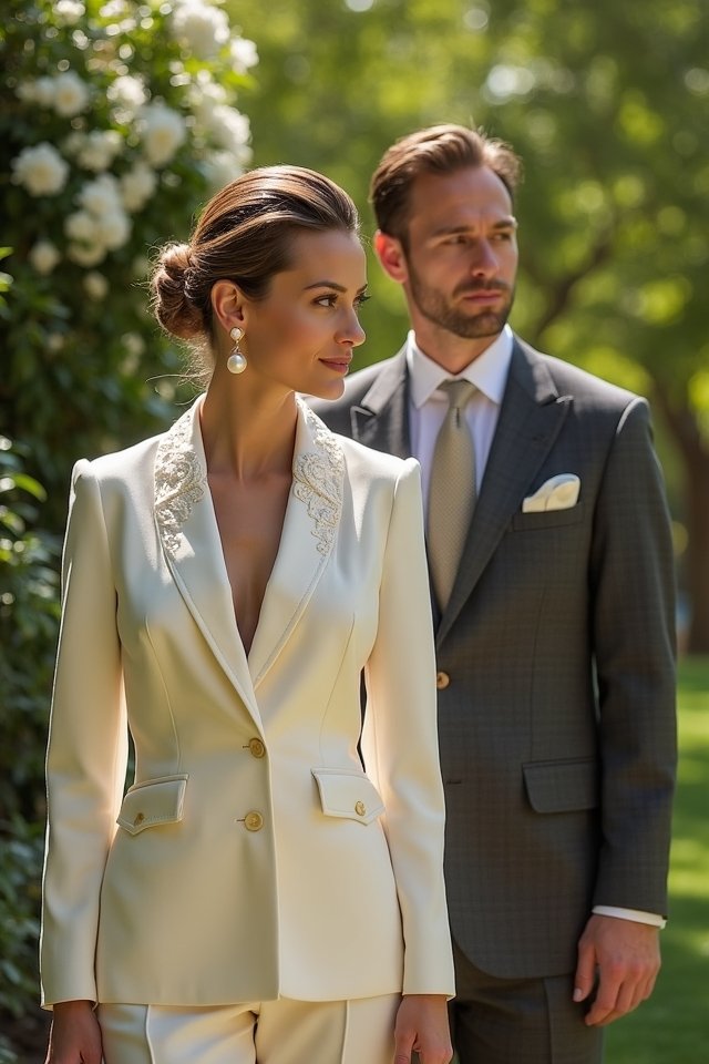 chic wedding suits redefine elegance