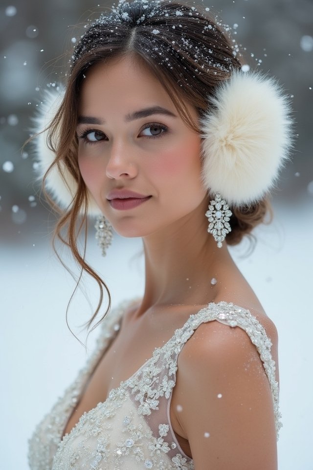 chic winter bridal accessories