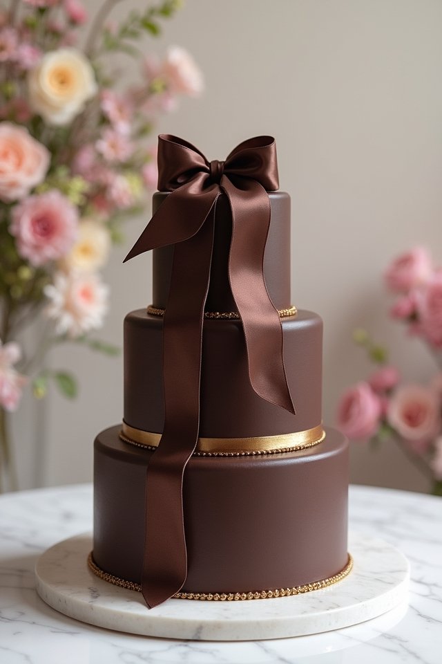 chocolate cake with elegance