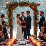 christmas themed wedding inspiration