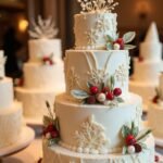 christmas wedding cake designs