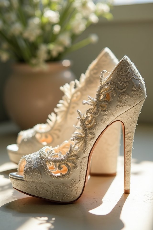 chunky platforms for brides