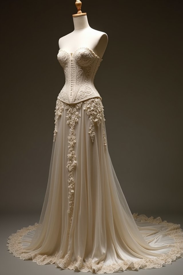 classic corset wedding elegance