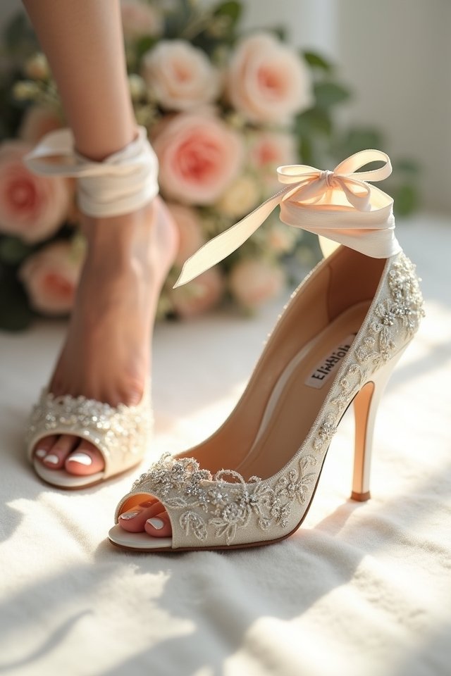 classic elegant bridal sandals