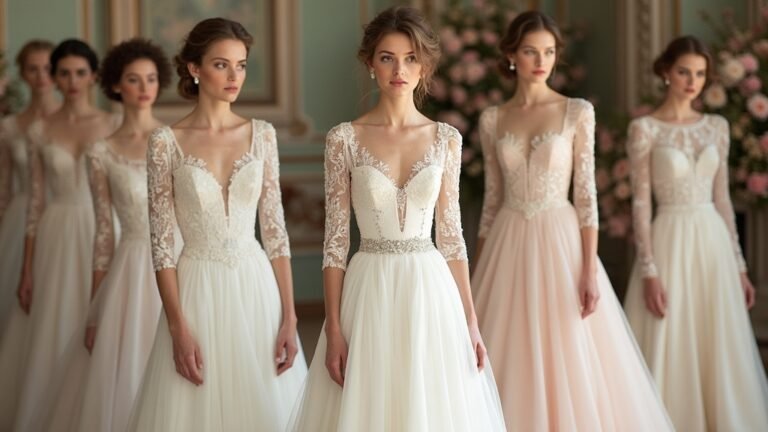 classic long sleeved wedding dresses