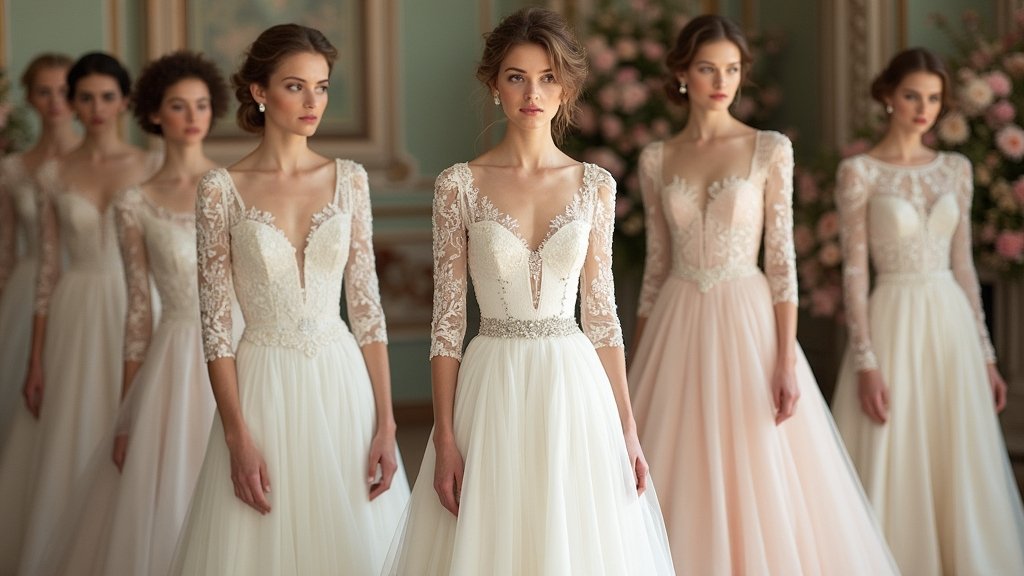 classic long sleeved wedding dresses