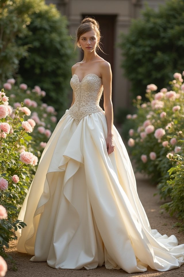 classic taffeta ballgown elegance