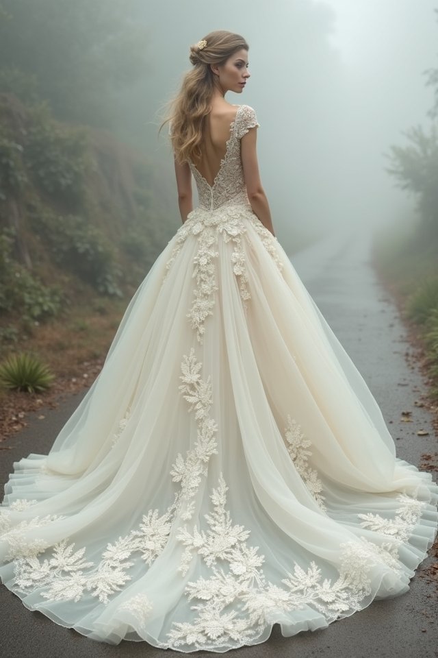 classic tulle and lace