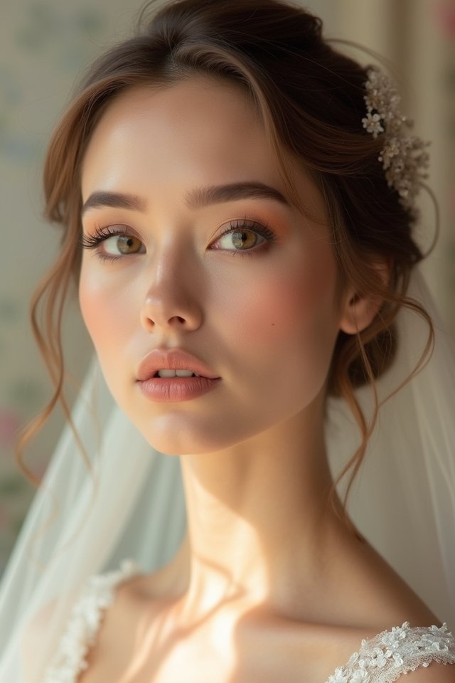 classic warm bridal glow