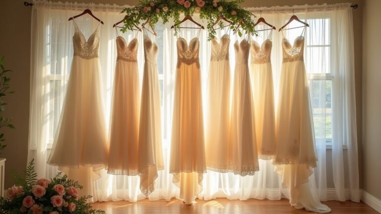 classic wedding gown selection