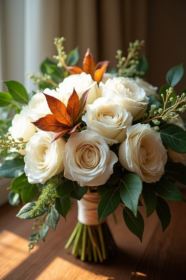 classic white autumn bouquet