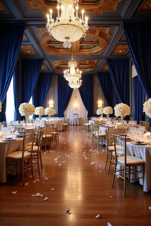 classy navy champagne elegance