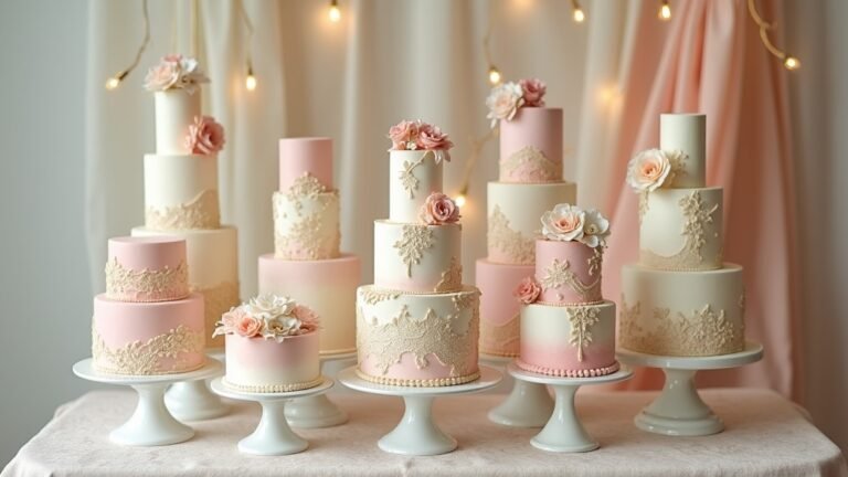 classy small vintage cakes