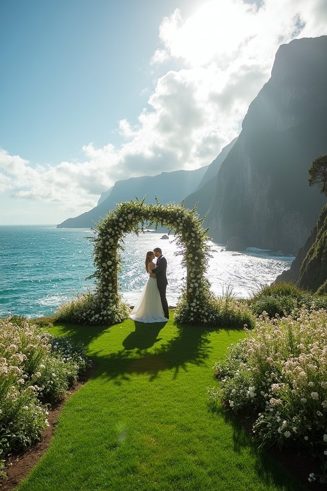 cliffside ocean view ceremony