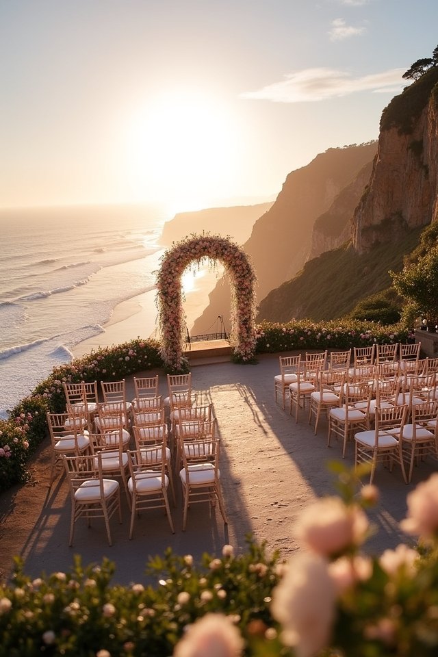 cliffside oceanfront wedding experience