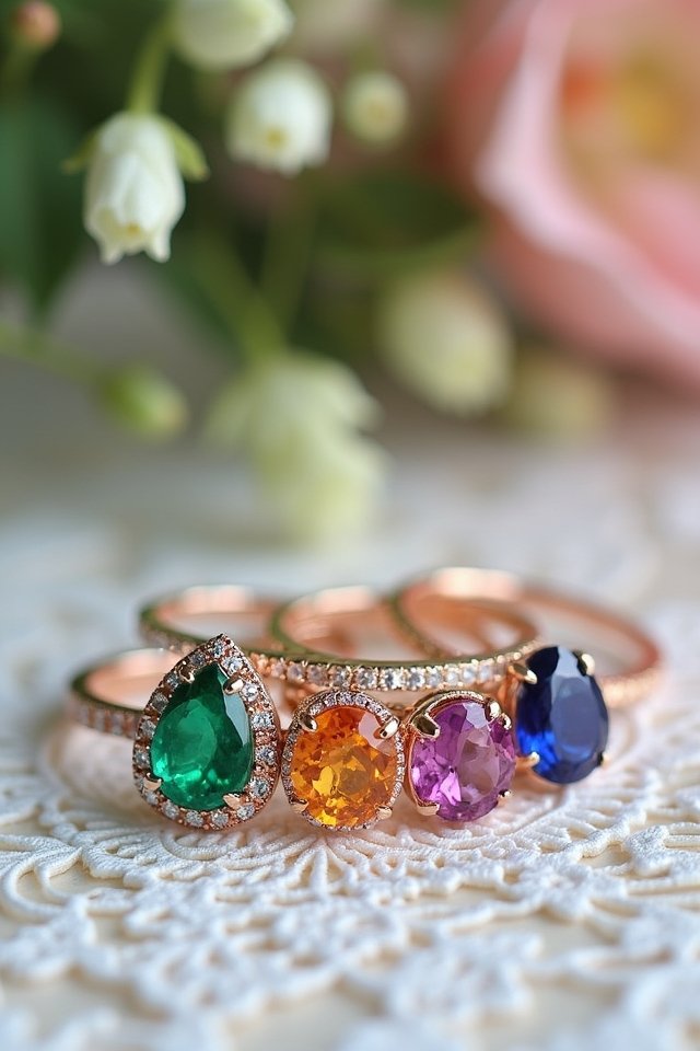 colorful gemstone engagement alternatives