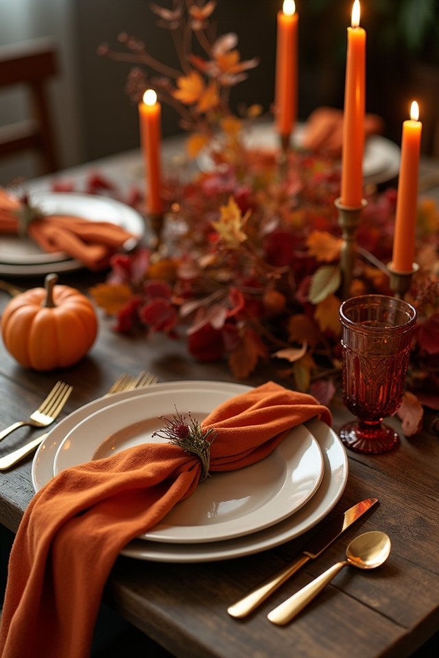 colorful october rust accessories