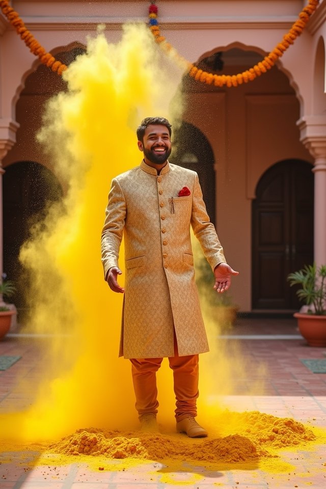 colorful turmeric and masalas