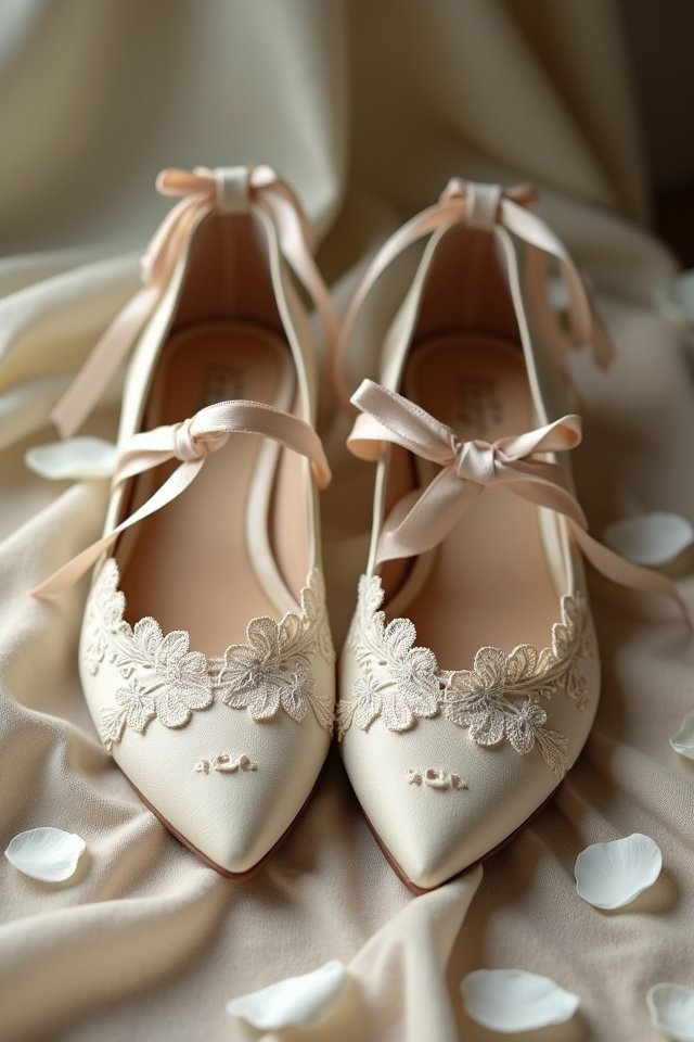 comfortable elegant bridal flats