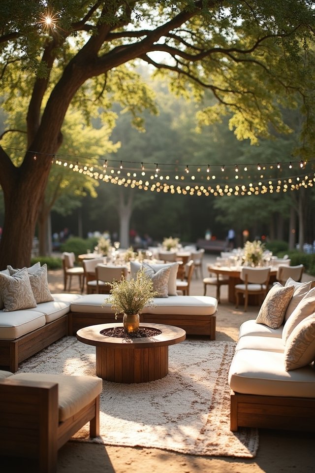 comfortable outdoor wedding amenities