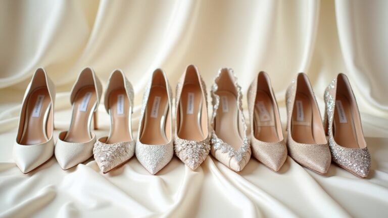 comfortable wedding heels selection