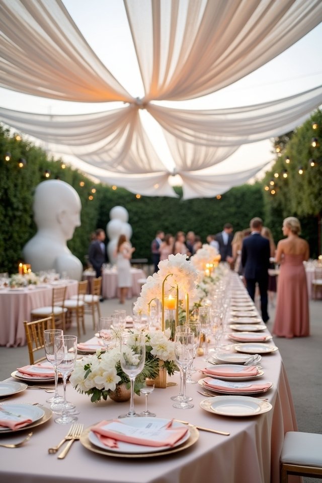 contemporary art wedding flair