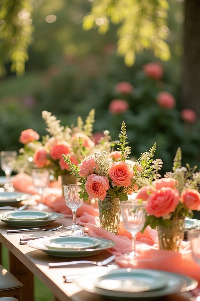 coral and mint wedding bliss