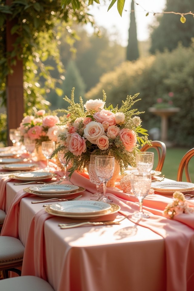 coral and peach wedding theme