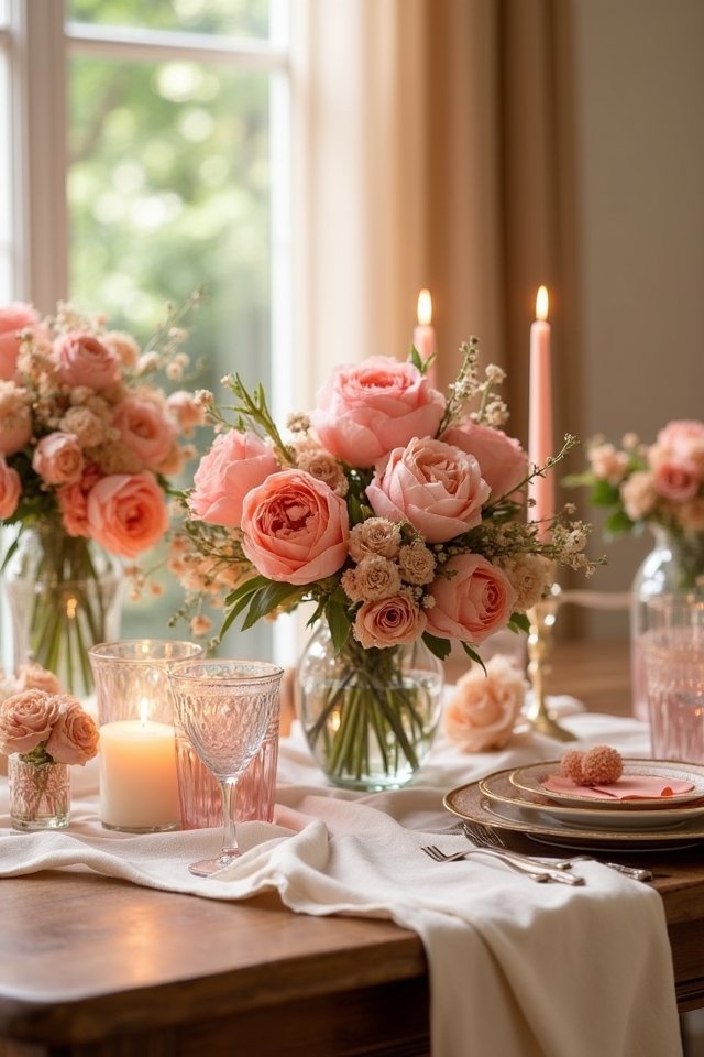 coral and tan wedding bliss