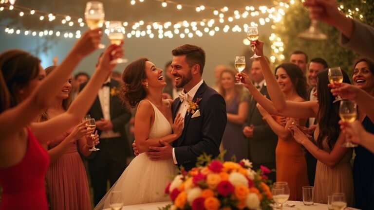 couple s joyful reception moments