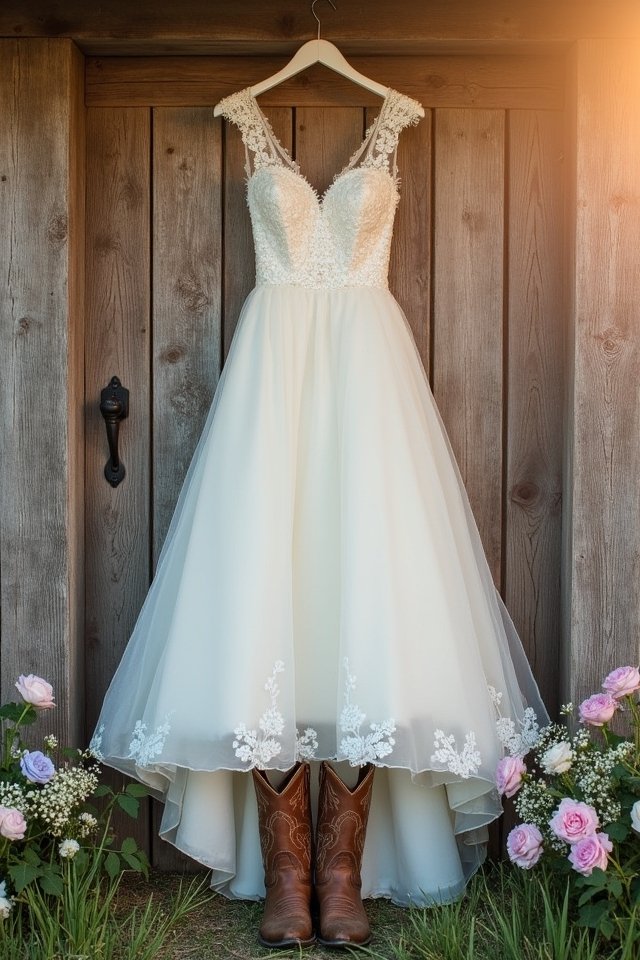 cowgirl chic wedding dress