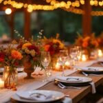 cozy autumn wedding decor