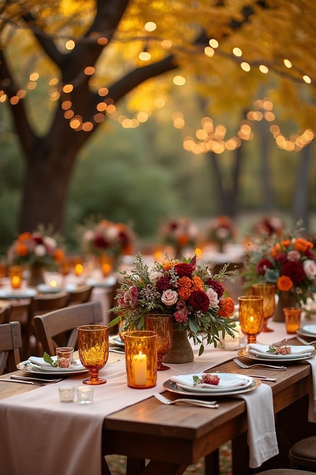 cozy autumnal wedding palette